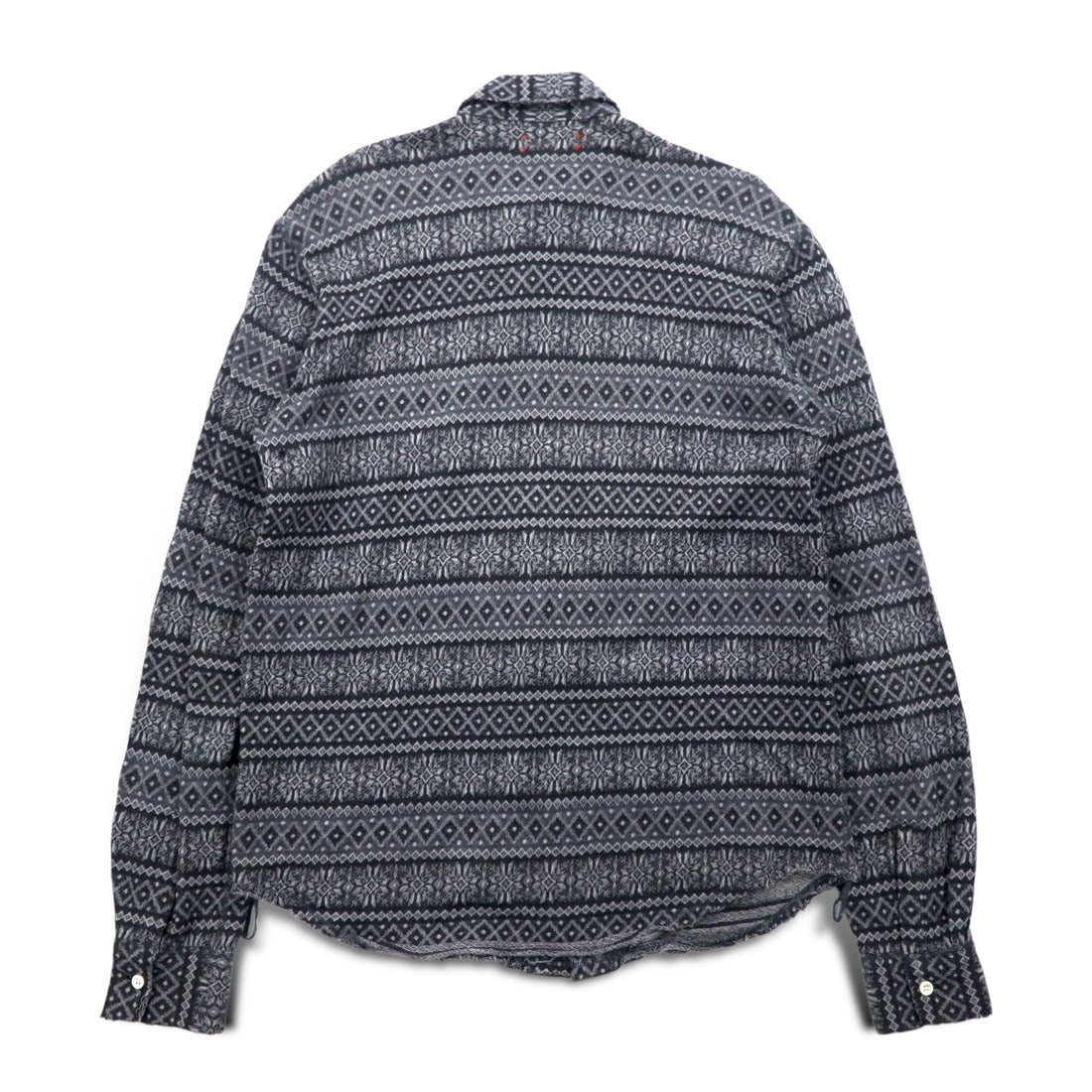 CASH CA カットオフ シャツ M グレー 総柄 ノルディック CAW11-SH0011 日本製