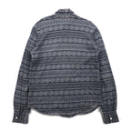 CASH CA カットオフ シャツ M グレー 総柄 ノルディック CAW11-SH0011 日本製