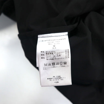 MISTERGENTLEMAN パファー ショート ダウンジャケット PUFFER SHORT DOWN JACKET M ブラック MGT-OT23