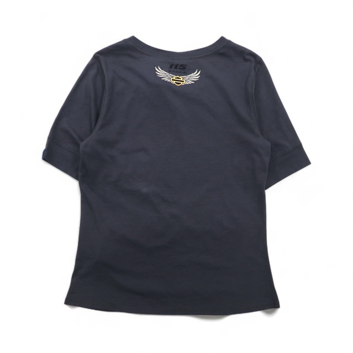 HARLEY DAVIDSON ロゴプリントTシャツ M グレー コットン 115周年記念モデル 未使用品