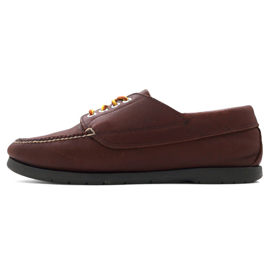 日本然リトテ-古着オンライン-L.L.Bean ボート デッキシューズ モカシン 26.5cm ブラウン レザー Handswn Moccasins Blucher Moc 137103 エルサルバドル製-L.L.Bean Boat Deck Shoes Moccasins US8.5 Brown Leather Handswn Moccasins Blucher Moc 137103 El Salvador Made