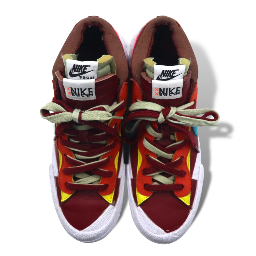 NIKE × KAWS × sacai ブレザーロー Blazer Low スニーカー 26.5cm レッド Team Red レザー DM7901-600