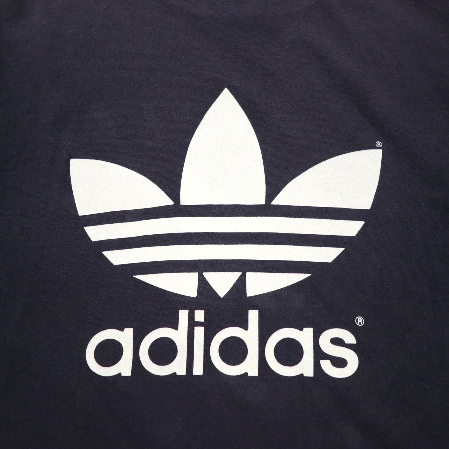 Adidas 80s USA Made Trefoil Double Sided Print T-Shirt 2XL Black Single Stitch Big Size