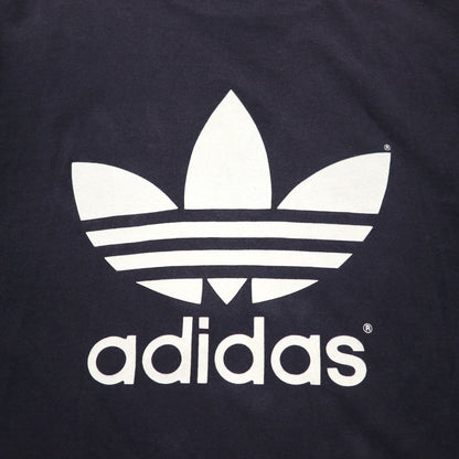 Adidas 80s USA Made Trefoil Double Sided Print T-Shirt 2XL Black Single Stitch Big Size