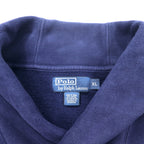 Polo by Ralph Lauren shawl collar sweatshirt, XL, navy, cotton, small pony embroidery