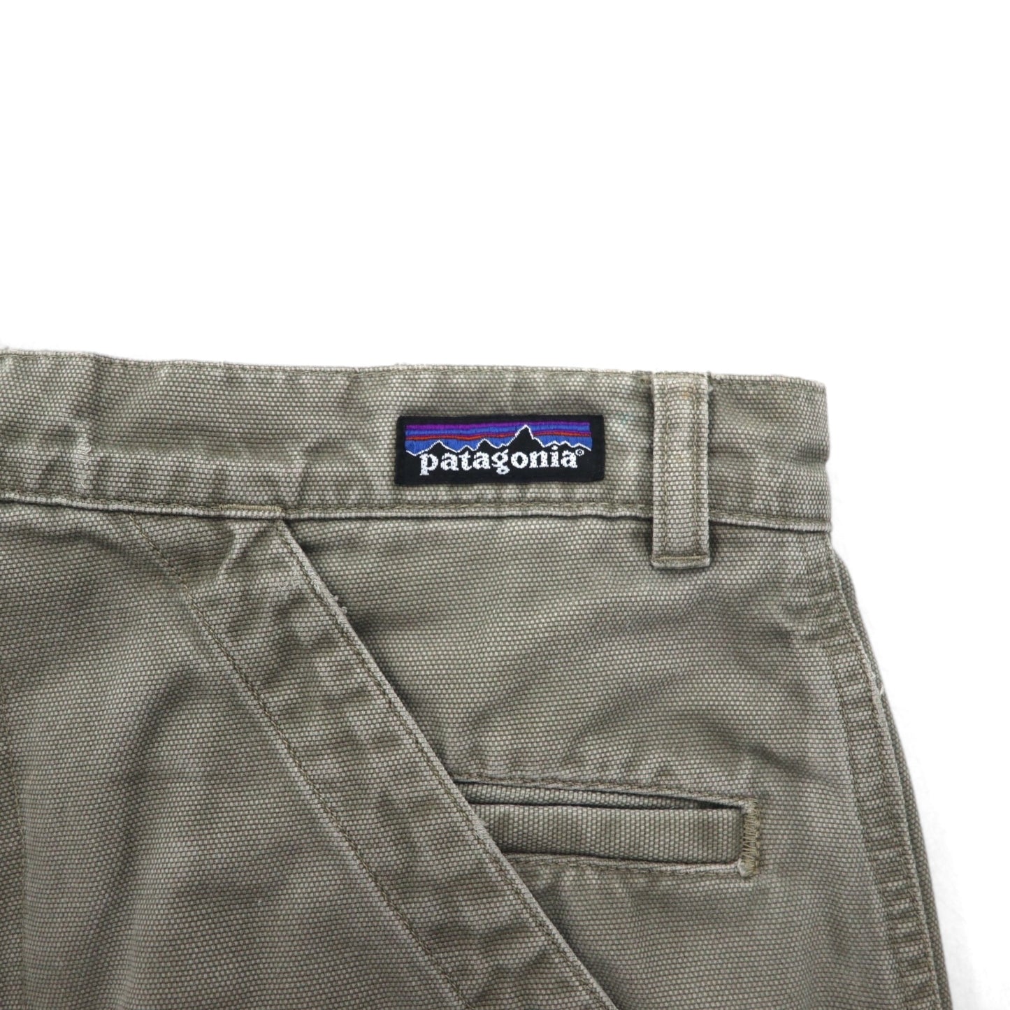 patagonia 00年代 スタンドアップショーツ Stand Up Shorts ダック地 ショートパンツ M カーキ オーガニック コットン