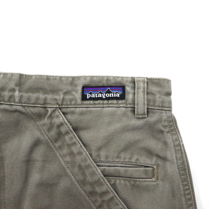 patagonia 00年代 スタンドアップショーツ Stand Up Shorts ダック地 ショートパンツ M カーキ オーガニック コットン