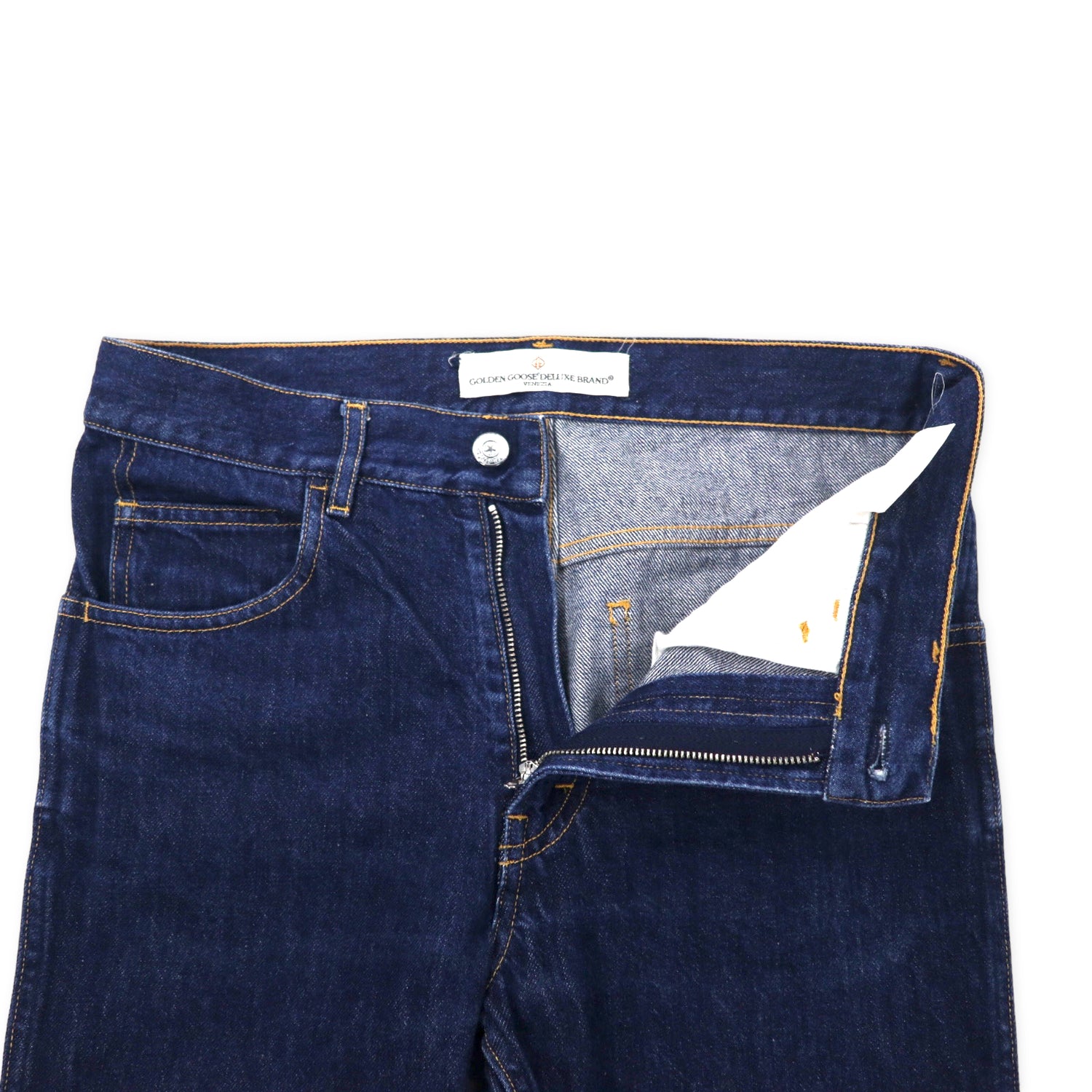 GOLDEN GOOSE DELUXE BRAND Italian MADE Slim Tapered Denim PANTS Jeans XS  Blue Cotton – 日本然リトテ