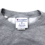 Champion College Print Sweatshirt XL Gray Cotton Brushed Back BUTLER Made in El Salvador