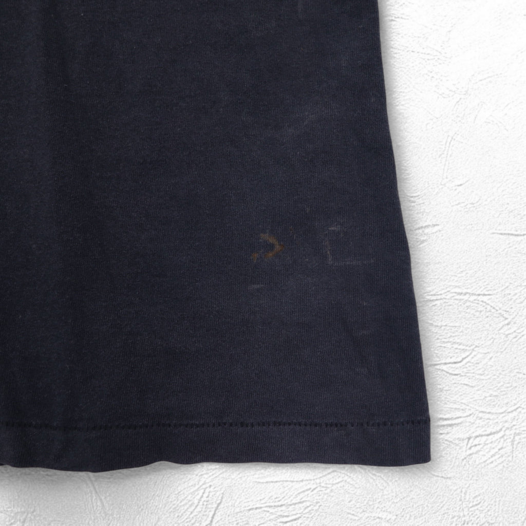 adidas 80年代 USA製 トレフォイル 両面プリント Tシャツ 2XL ブラック シングルステッチ ビッグサイズ