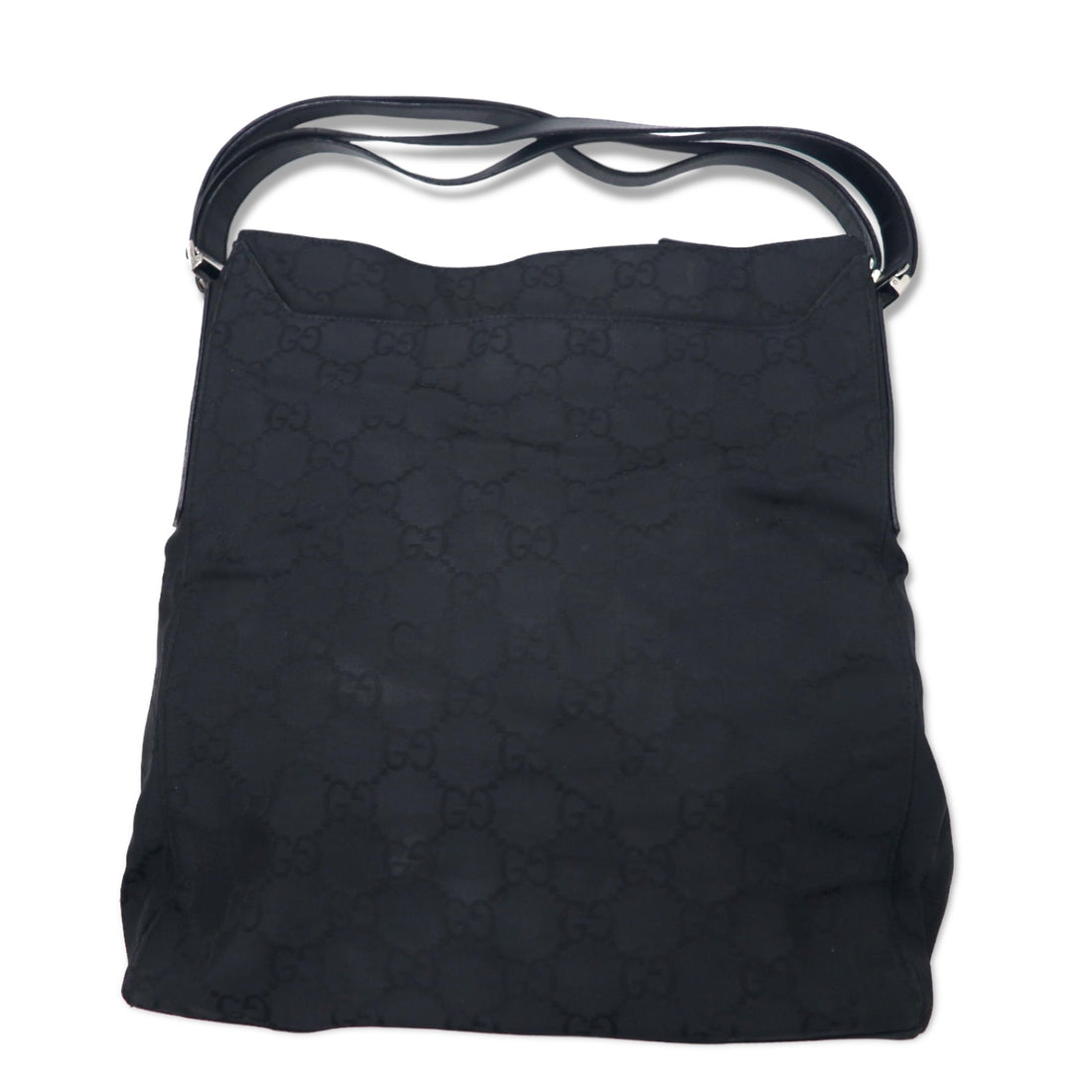 GUCCI Made in Italy GG Nylon Shoulder Bag Tote Bag Black 002 1043 002046