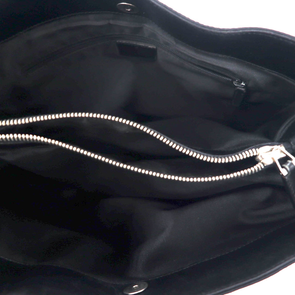 GUCCI Made in Italy GG Nylon Shoulder Bag Tote Bag Black 002 1043 002046