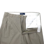 Polo by Ralph Lauren 90年代 ポロチノ タック ワイド チノパンツ 35 ベージュ コットン シンガポール製