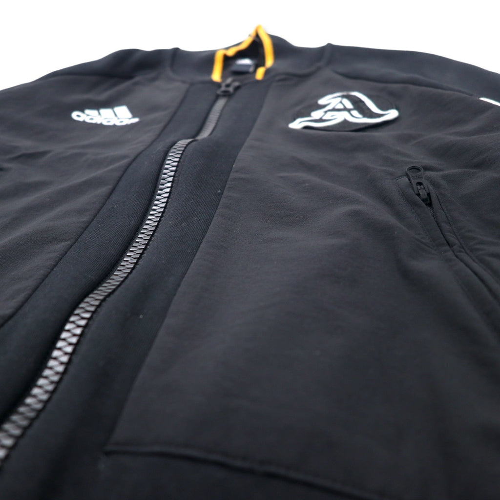 adidas トラックジャケット ジャージ L ブラック ナイロン ポリエステル ロゴワッペン Training W VRCT Jacket EA0422