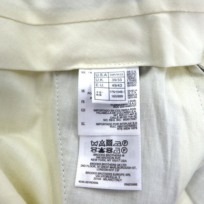 Brooks Brothers イタリア製 REGENT スラックスパンツ L ブルー チェック ウール 羊毛 サスペンダーボタン