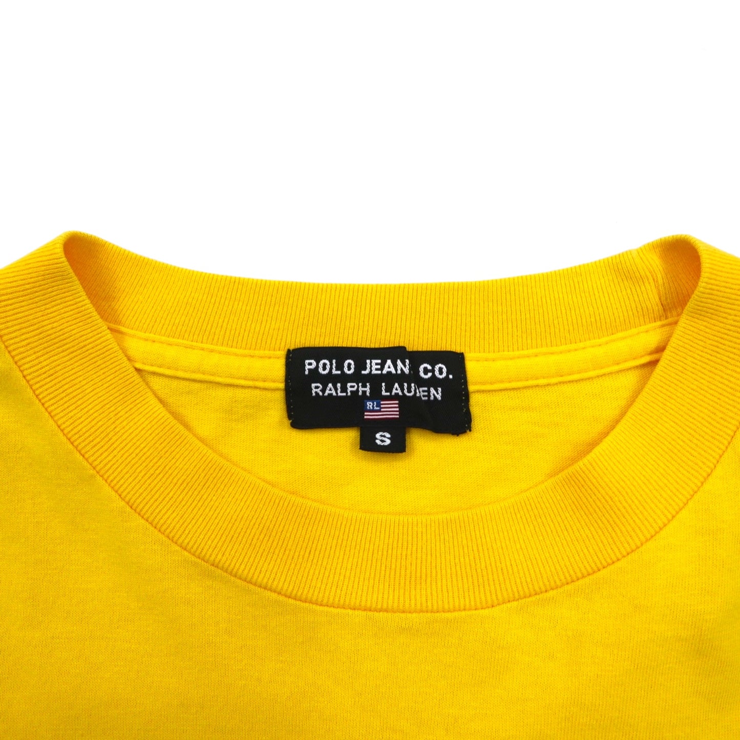 POLO JEANS CO. RALPH  LAUREN 90年代 ロゴプリント Tシャツ L イエロー コットン