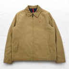 TOMMY HILFIGER Peach Skin Swing Top Harrington Jacket XL Beige Polyester