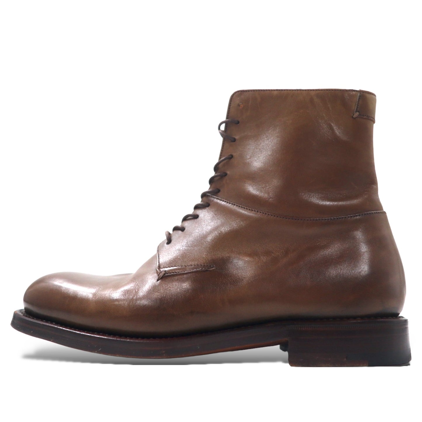 JIL SANDER Lace Up Boots US7.5 Brown Leather – 日本然リトテ