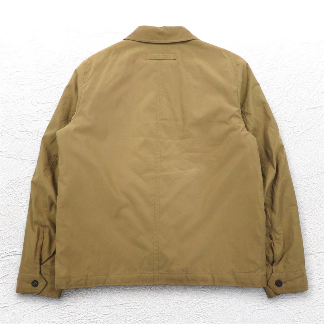 TOMMY HILFIGER Peach Skin Swing Top Harrington Jacket XL Beige Polyester
