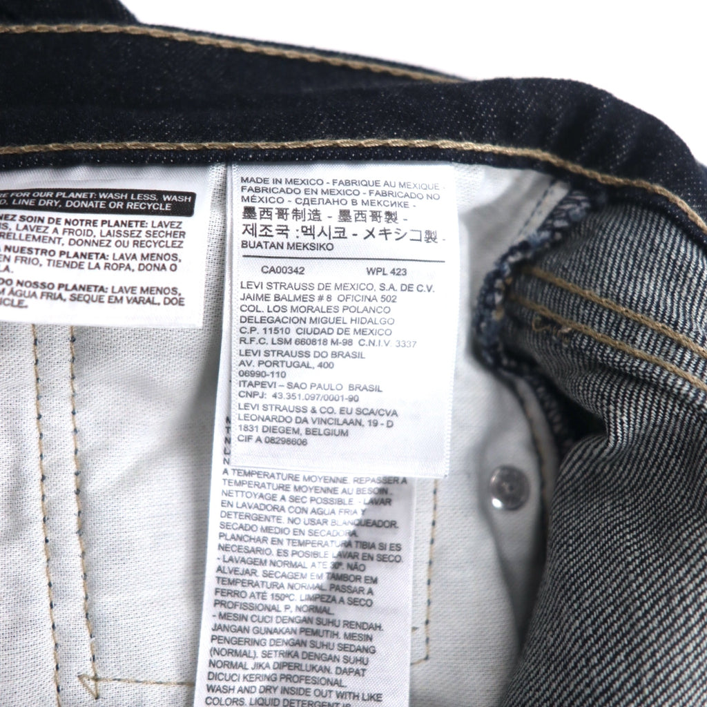 Levi's 511 Denim Pants Jeans M Indigo Blue Slim Fit 04511-0241 Made in Mexico