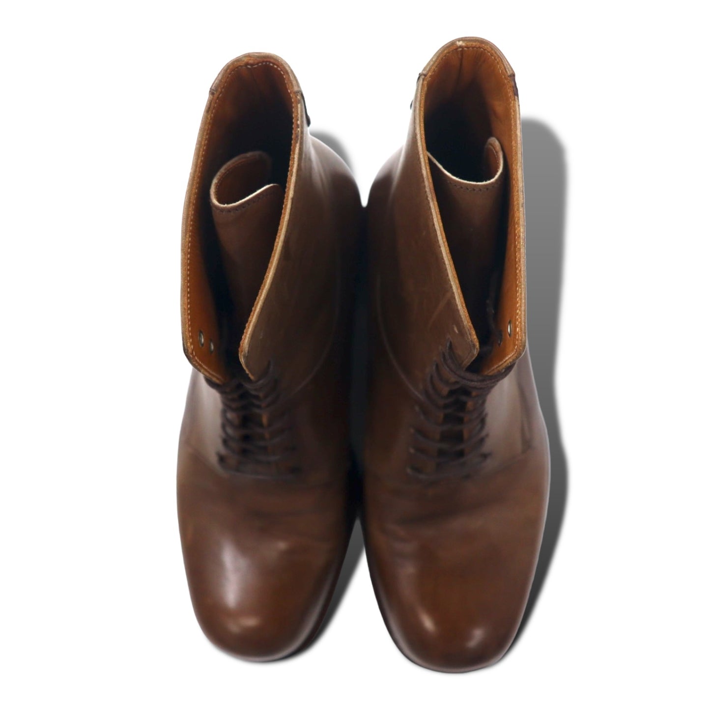 JIL SANDER Lace Up Boots US7.5 Brown Leather – 日本然リトテ