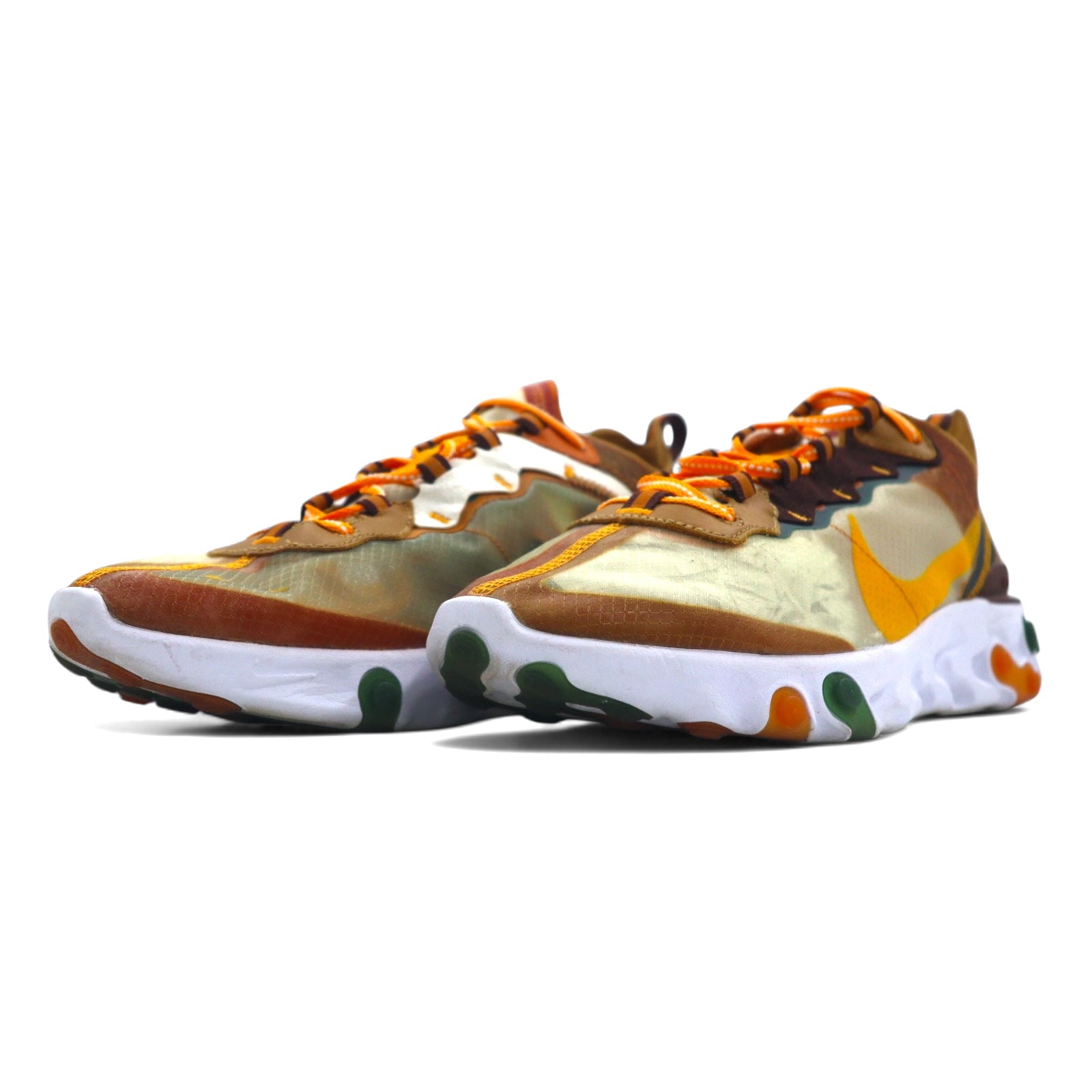 NIKE リアクトエレメント87 REACT ELEMENT 87 スニーカー 27cm オレンジ メッシュ PALE IVORY ORNG CJ6897-113