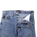 VERSACE CLASSIC V2 Denim Pants 30 Blue Ice Wash Button Fly