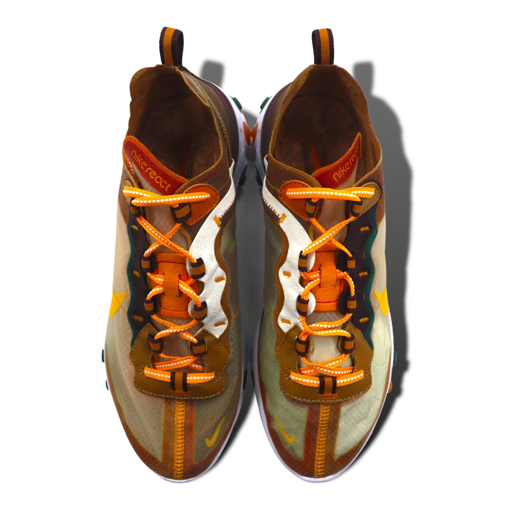NIKE リアクトエレメント87 REACT ELEMENT 87 スニーカー 27cm オレンジ メッシュ PALE IVORY ORNG CJ6897-113
