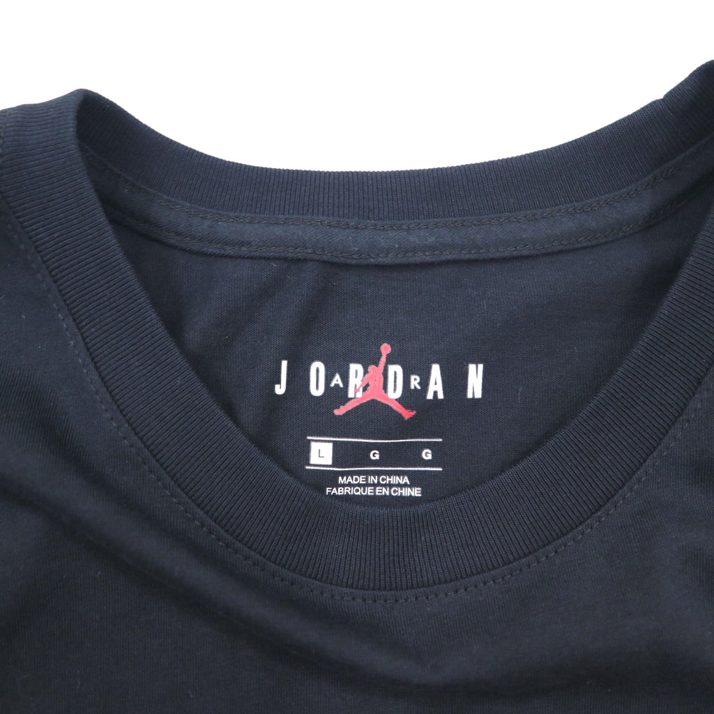 JORDAN BRAND ( NIKE ) ジョーダン プリント Tシャツ L ブラック コットン JUMP MAN CW0860-010 未使用品