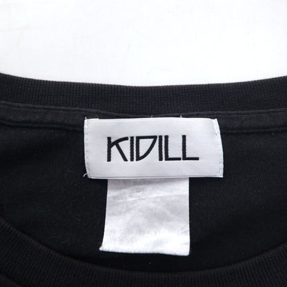 KIDILL Non-Artistic Print T-Shirt FREE Black Cotton Kanji