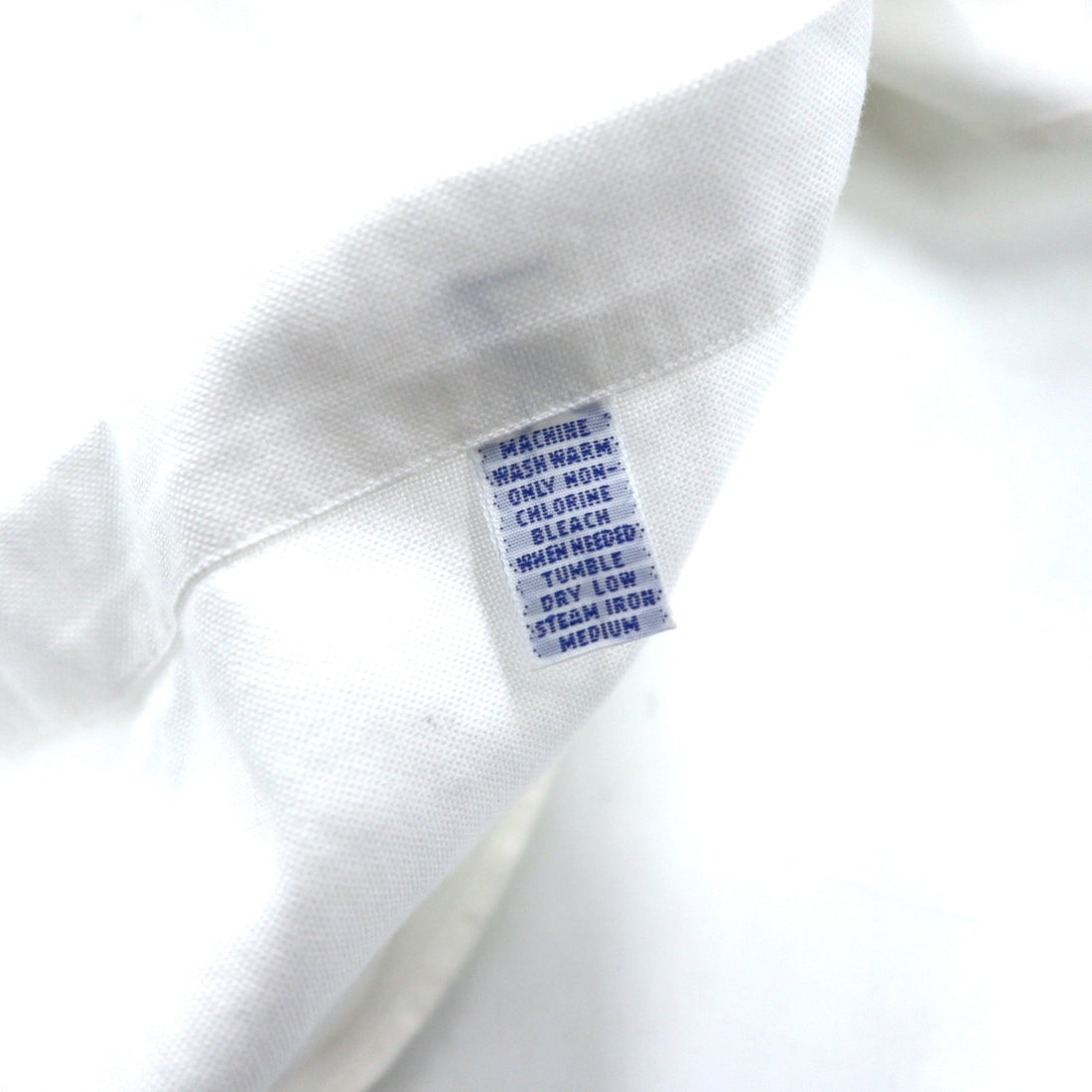 RALPH LAUREN 90s YARMOUTH Oxford Button-Down Shirt, XL, White Cotton, Small Pony Embroidery, Made in Jamaica