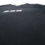 KIDILL 非芸術 プリント Tシャツ FREE ブラック コットン 漢字
