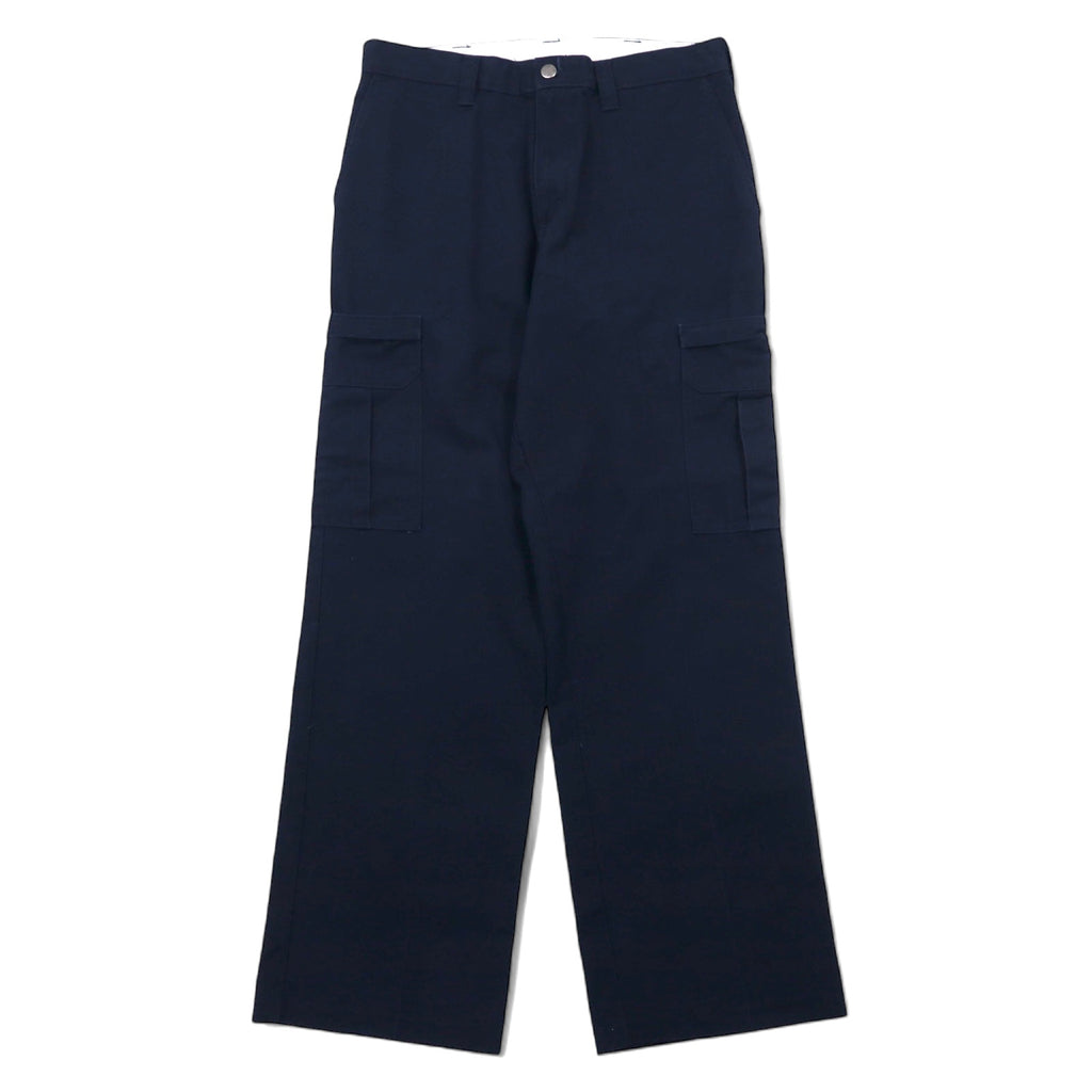 日本然リトテ-古着オンライン-Dickies カーゴ ワークパンツ 32 ネイビー ポリエステル コットン チノ 2112372-Dickies cargo work pants 32 navy polyester cotton chino 2112372