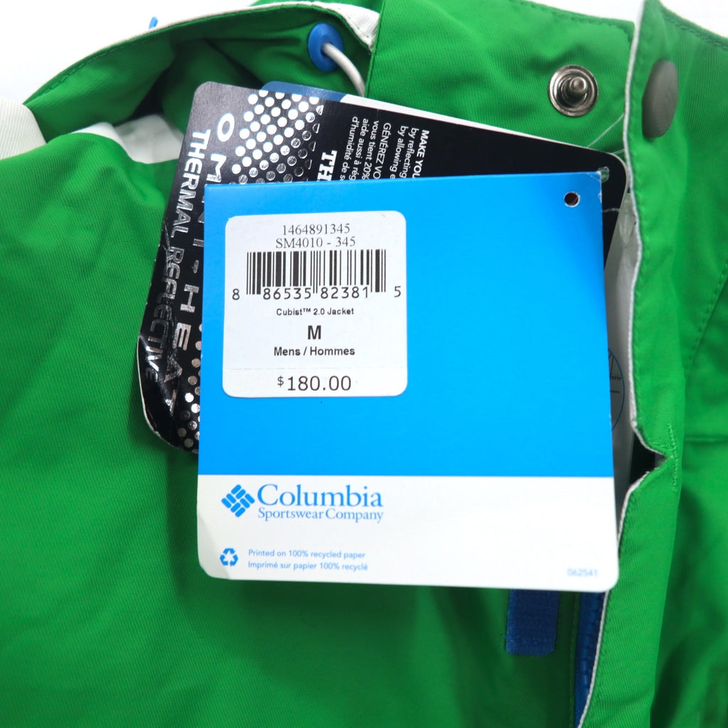Columbia Omni-HEAT Mountain Parka M Green Omni-Tech Waterproof CUBIST 2.0 JACKET SM4010-010 Unused