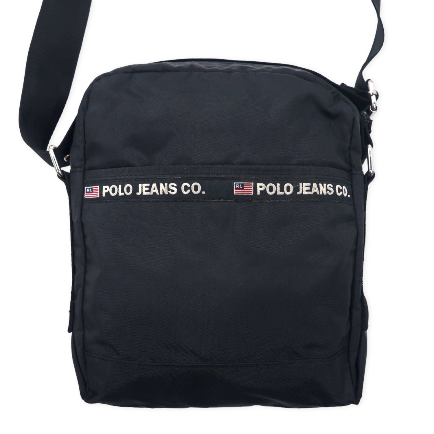 POLO JEANS CO. Ralph Lauren 90's mini shoulder bag black nylon 
