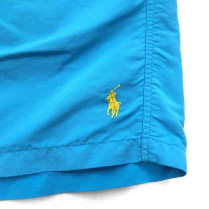 POLO RALPH LAUREN スイムショーツ イージー ナイロン ショートパンツ L ブルー スモールポニー刺繍