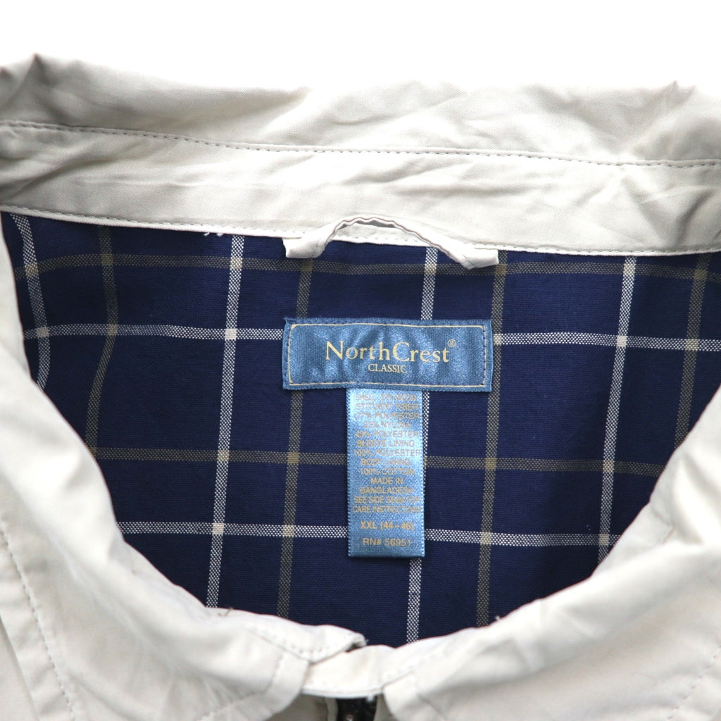 North Crest Swing Top XXL Beige Polyester Check Lining