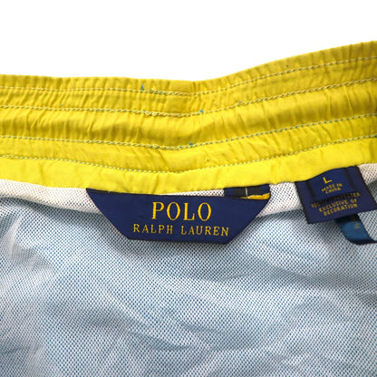 POLO RALPH LAUREN スイムショーツ イージー ナイロン ショートパンツ L ブルー スモールポニー刺繍