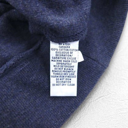 POLO RALPH LAUREN ショールカラー スウェット L ネイビー コットン スモールポニー刺繍