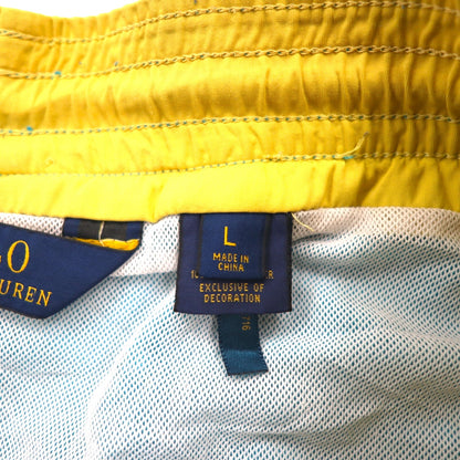 POLO RALPH LAUREN スイムショーツ イージー ナイロン ショートパンツ L ブルー スモールポニー刺繍