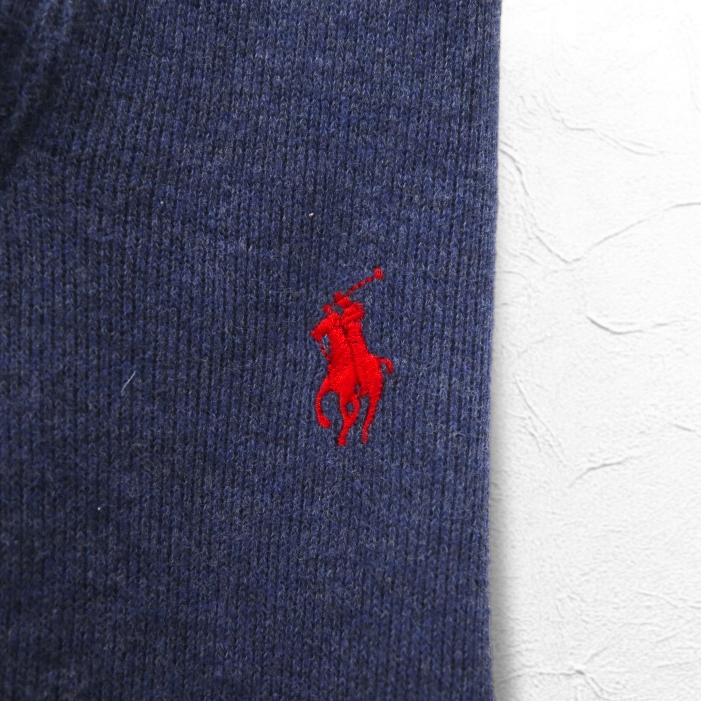 POLO RALPH LAUREN ショールカラー スウェット L ネイビー コットン スモールポニー刺繍