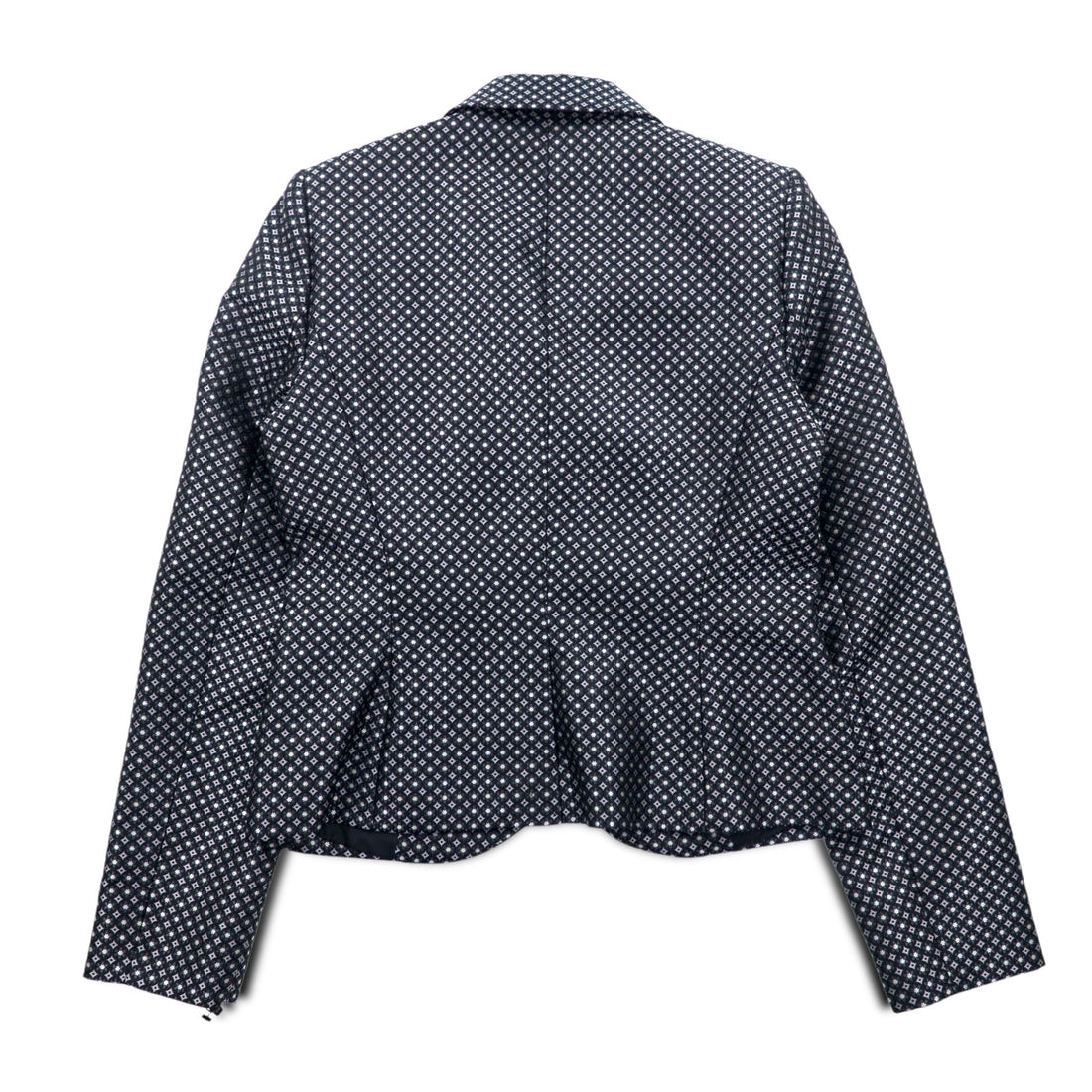 Calvin Klein 2B テーラードジャケット S シルバー モノグラム 総柄 ポリエステル