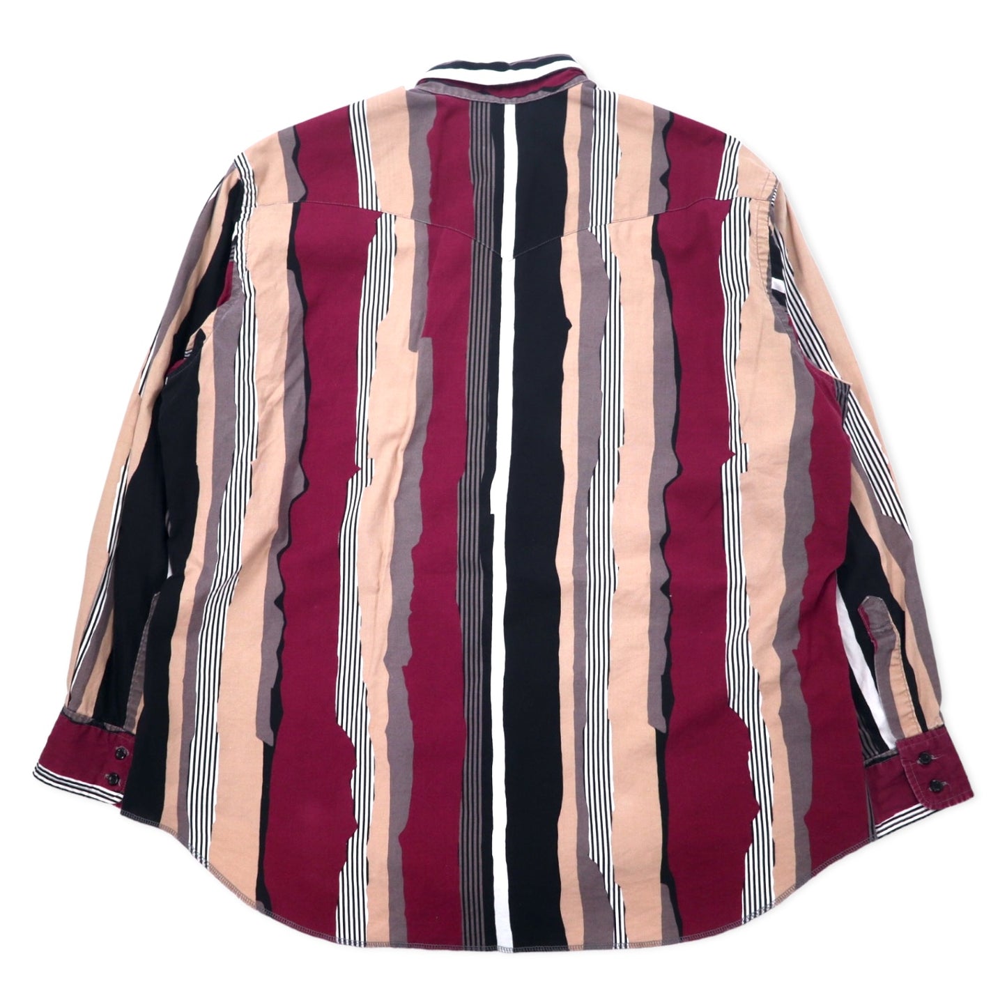 Wrangler USA Made 80s Cowboy Cut Button Down Shirt, XL, Multicolor, Cotton