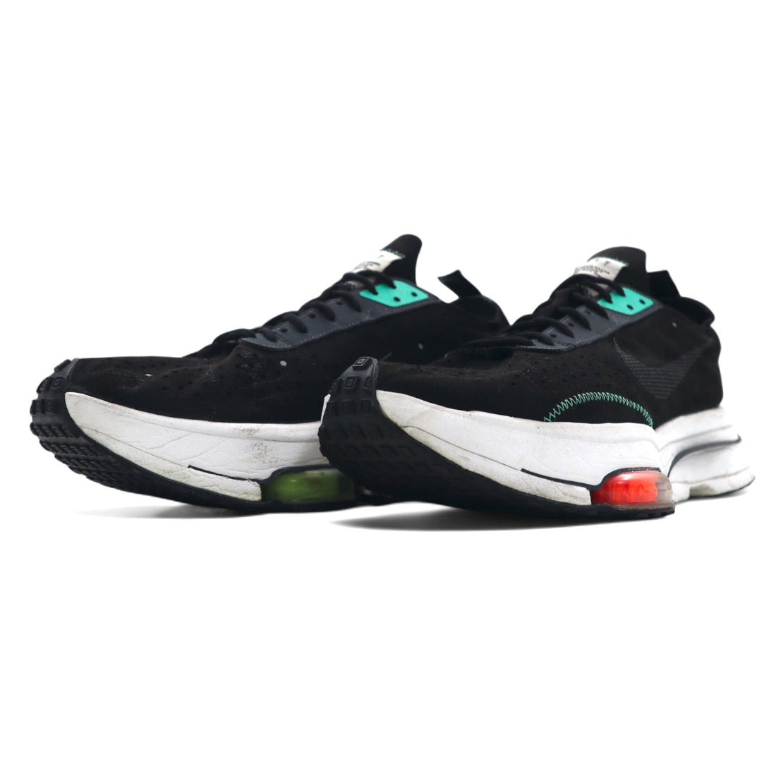 NIKE エアズーム AIR ZOOM スニーカー 28cm ブラック TYPE BLACK MENTA スエード N.354 CJ2033-010