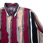 Wrangler USA Made 80s Cowboy Cut Button Down Shirt, XL, Multicolor, Cotton