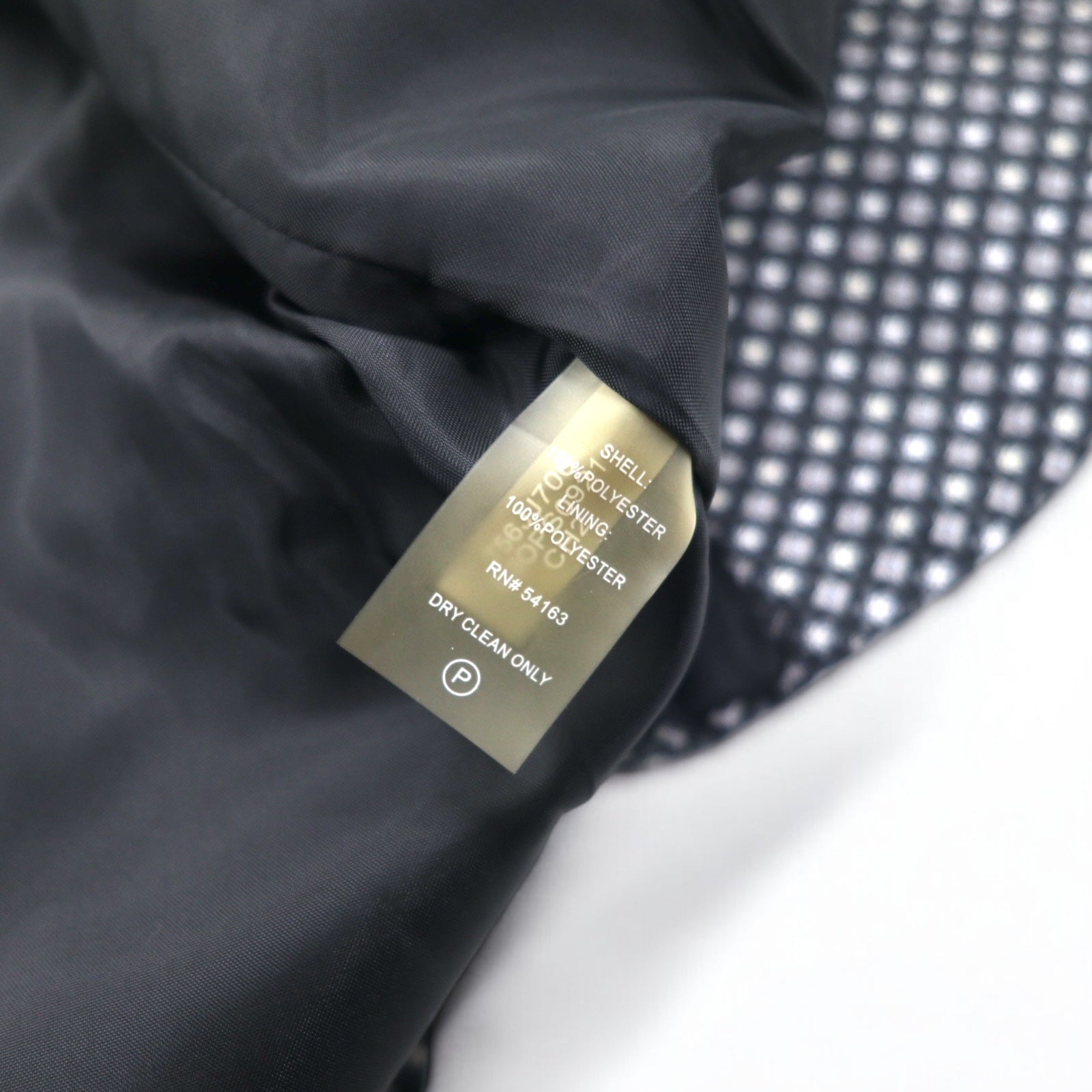 Calvin Klein 2B テーラードジャケット S シルバー モノグラム 総柄 ポリエステル