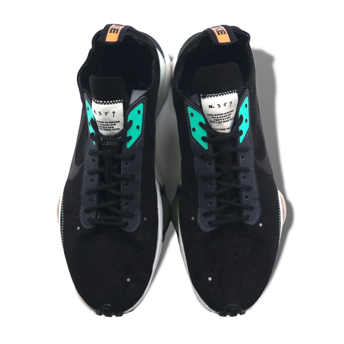 NIKE エアズーム AIR ZOOM スニーカー 28cm ブラック TYPE BLACK MENTA スエード N.354 CJ2033-010