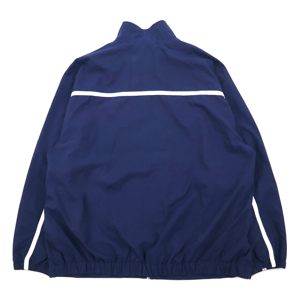 NIKE 90年代 TEAMタグ ナイロンジャケット トラックジャケット ジャージ XXL ネイビー メッシュライナー MCC TIGERS BASKETBALL スウォッシュ 刺繍
