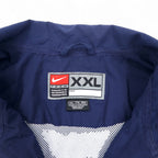 NIKE 90年代 TEAMタグ ナイロンジャケット トラックジャケット ジャージ XXL ネイビー メッシュライナー MCC TIGERS BASKETBALL スウォッシュ 刺繍