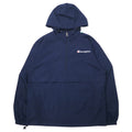日本然リトテ-古着オンライン-Champion アノラックパーカー L ネイビー ポリエステル-Champion Anorak Hoodie L Navy Polyester